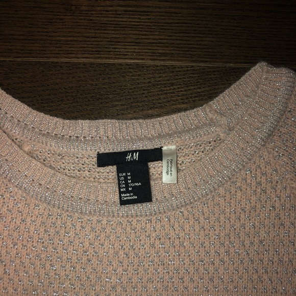 H&M Pink & Silver Knit Top - Picture 2 of 2